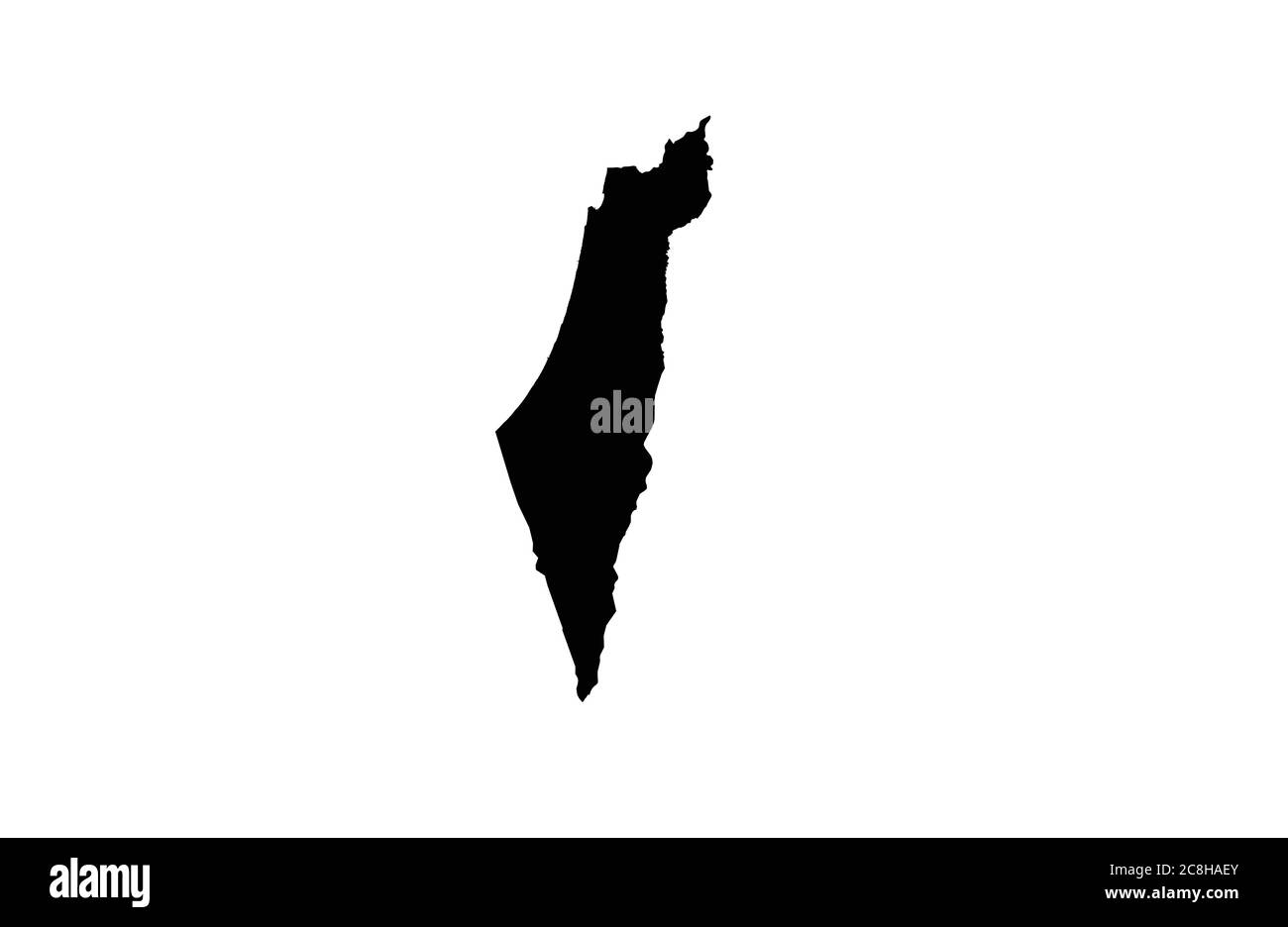 Illustrazione vettoriale della mappa della Palestina Illustrazione Vettoriale
