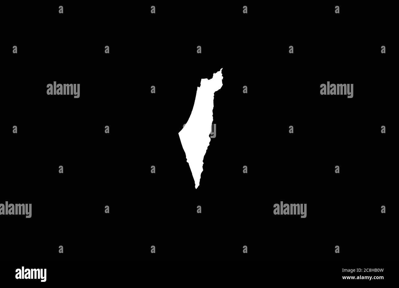 Illustrazione vettoriale della mappa della Palestina Illustrazione Vettoriale