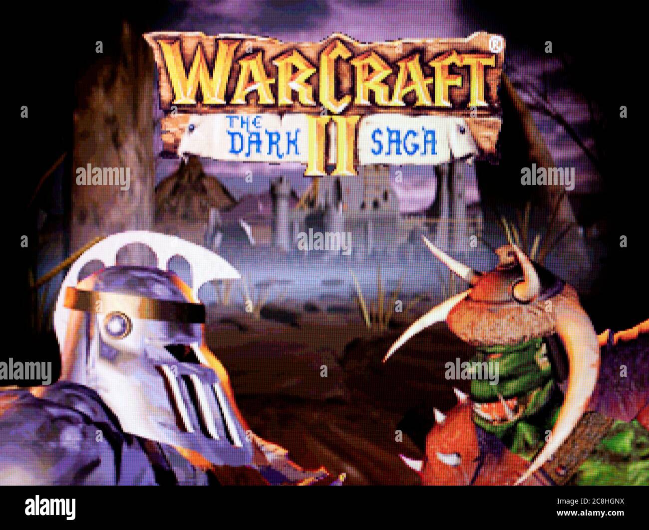 Warcraft II The Dark Saga - sega Saturn Videogame - solo per uso editoriale Foto Stock