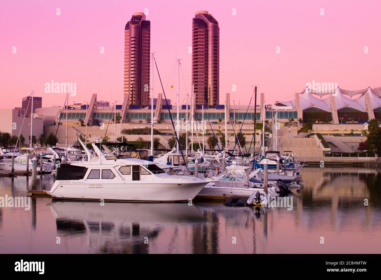Embarcadero Marina & Harbour Club Towers, San Diego, California, Stati Uniti Foto Stock