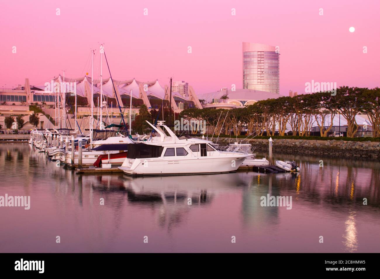 Centro Congressi e Omni Hotel sulla Marina Embarcadero, San Diego, California, Stati Uniti Foto Stock