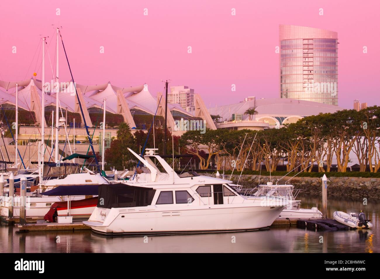 Centro Congressi e Omni Hotel sulla Marina Embarcadero, San Diego, California, Stati Uniti Foto Stock