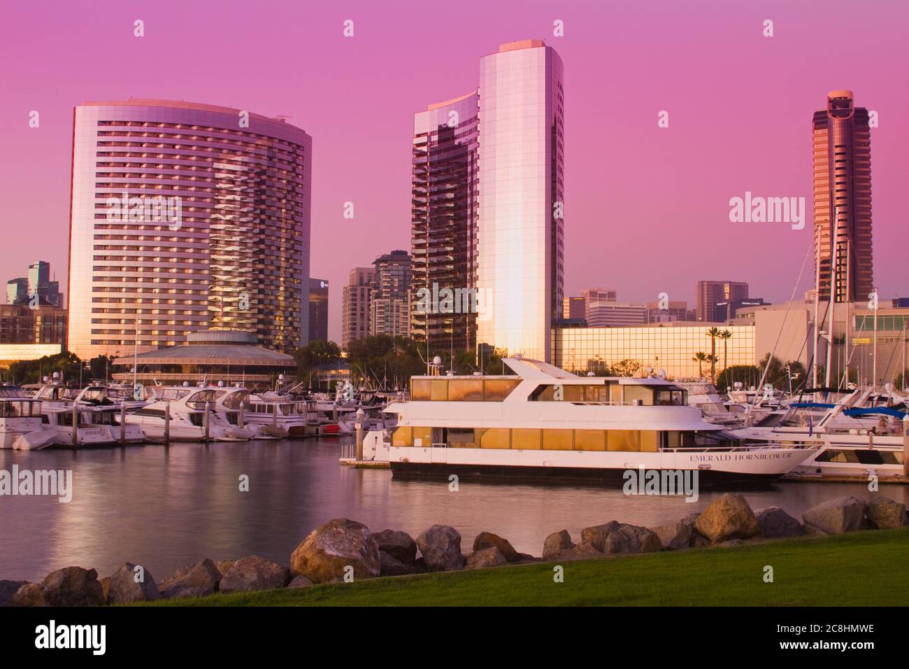 Marriott Hotel & Embarcadero Marina, San Diego, California, Stati Uniti Foto Stock