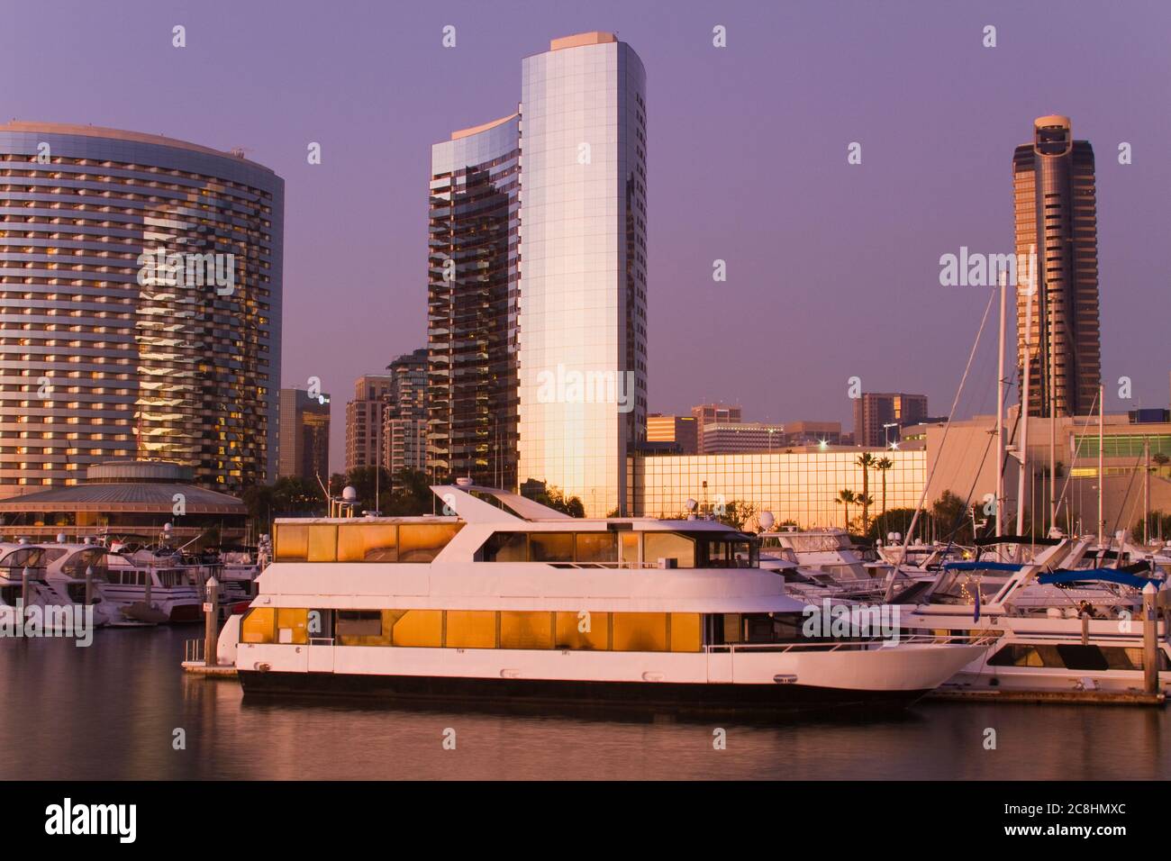 Marriott Hotel & Embarcadero Marina, San Diego, California, Stati Uniti Foto Stock
