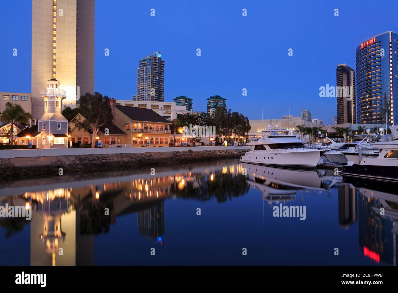 Embarcadero Marina, San Diego, California, Stati Uniti d'America Foto Stock