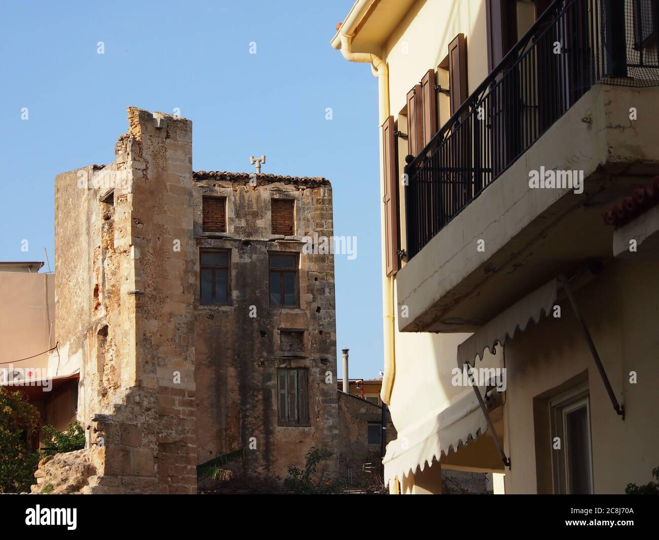 Mura veneziane a la Canea, Creta Foto Stock