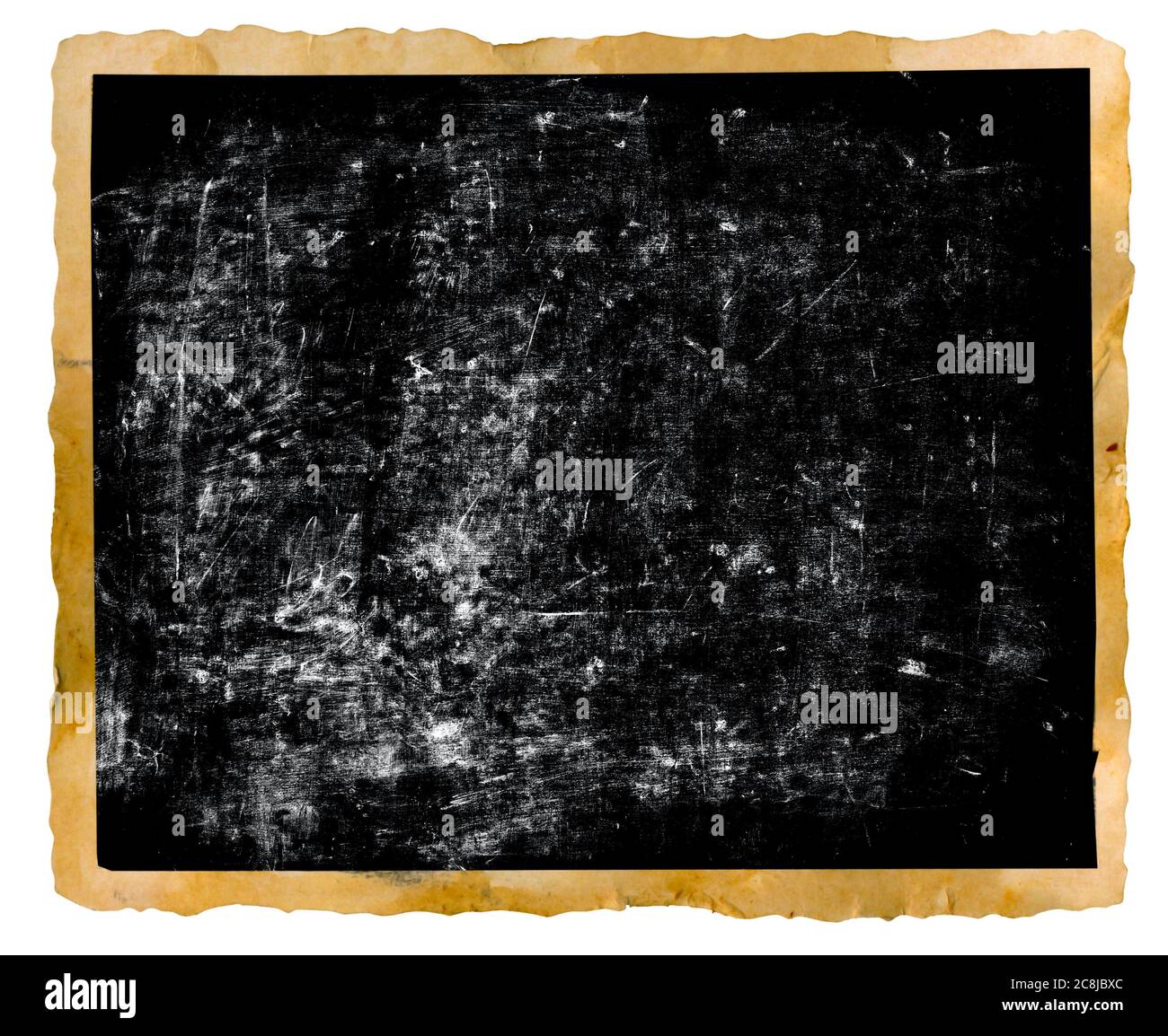 vecchia cornice fotografica, isolata su sfondo bianco Foto Stock