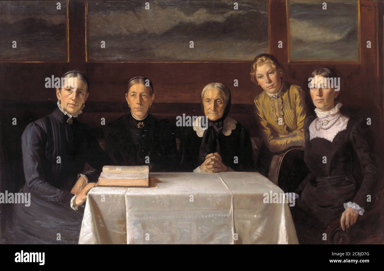 Ancher Michael Peter - Natale 1900 - Scuola Danese - 19 e 20 ° secolo Foto Stock