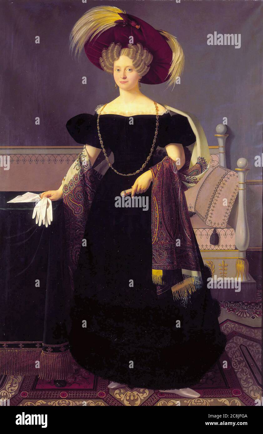 Aumont Louis - Vilhelmine Marie di Danimarca Duchessa di Schleswig-Holstein-Sonderburg-GlÃ¼cksburg - Scuola Danese - XIX e inizio XX secolo Foto Stock