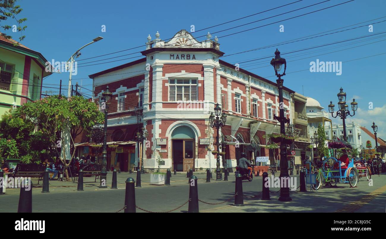 Edificio Marba House all'angolo della Città Vecchia di Semarang Foto Stock