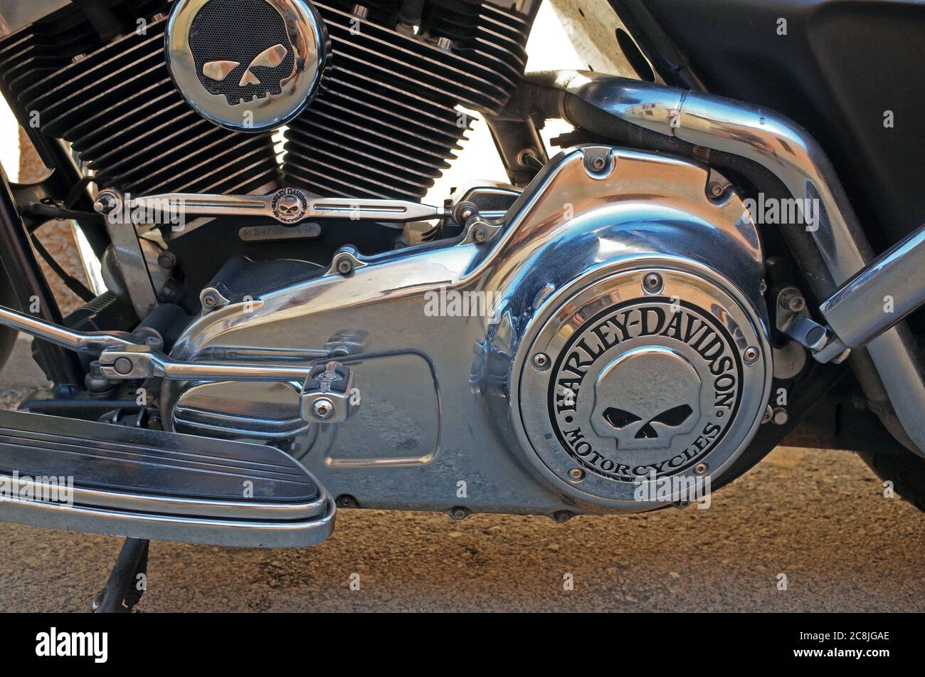 Il mitico Harey Davidson Foto Stock