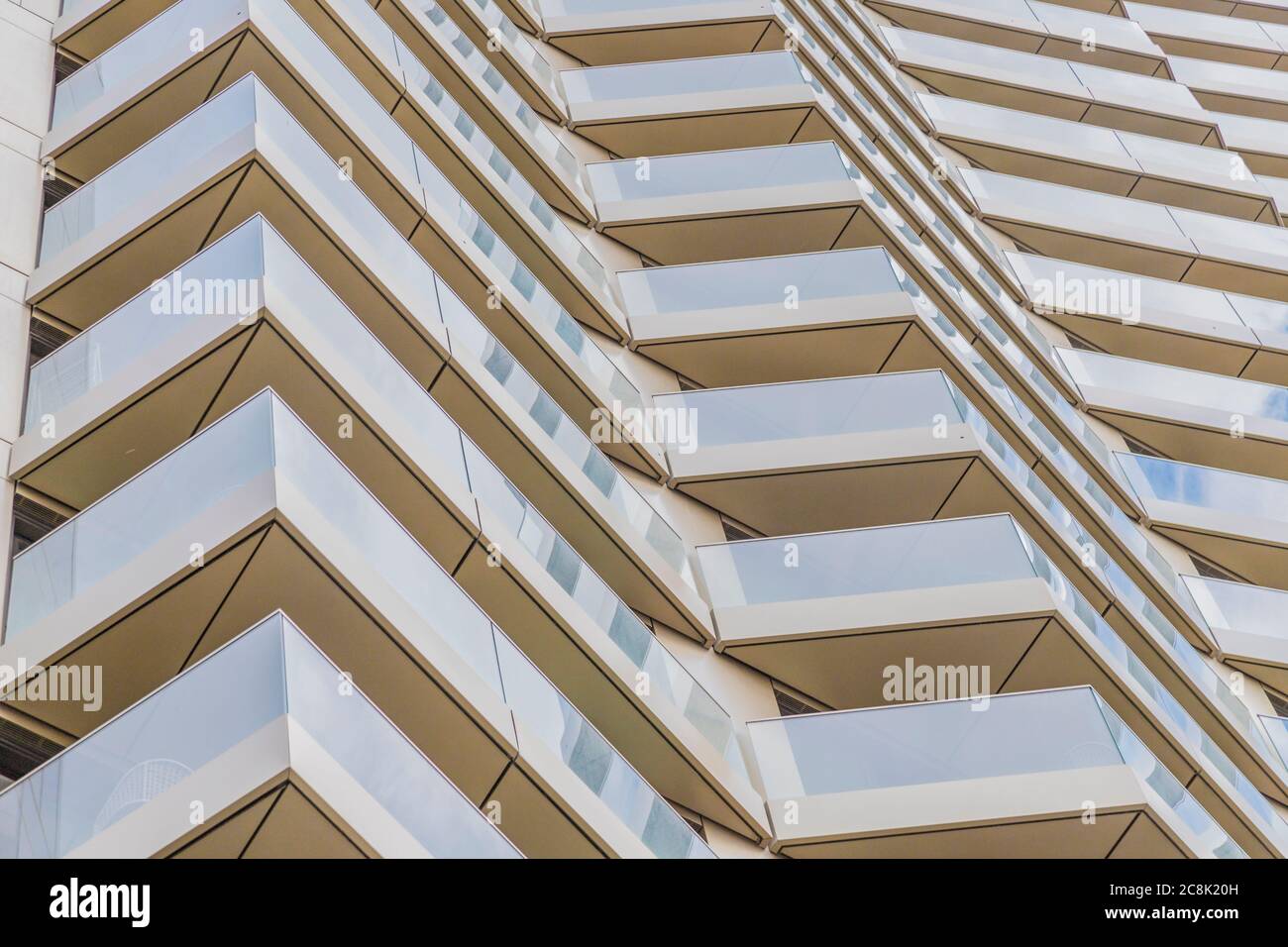 Una vista tipica di Canary Wharf Foto Stock
