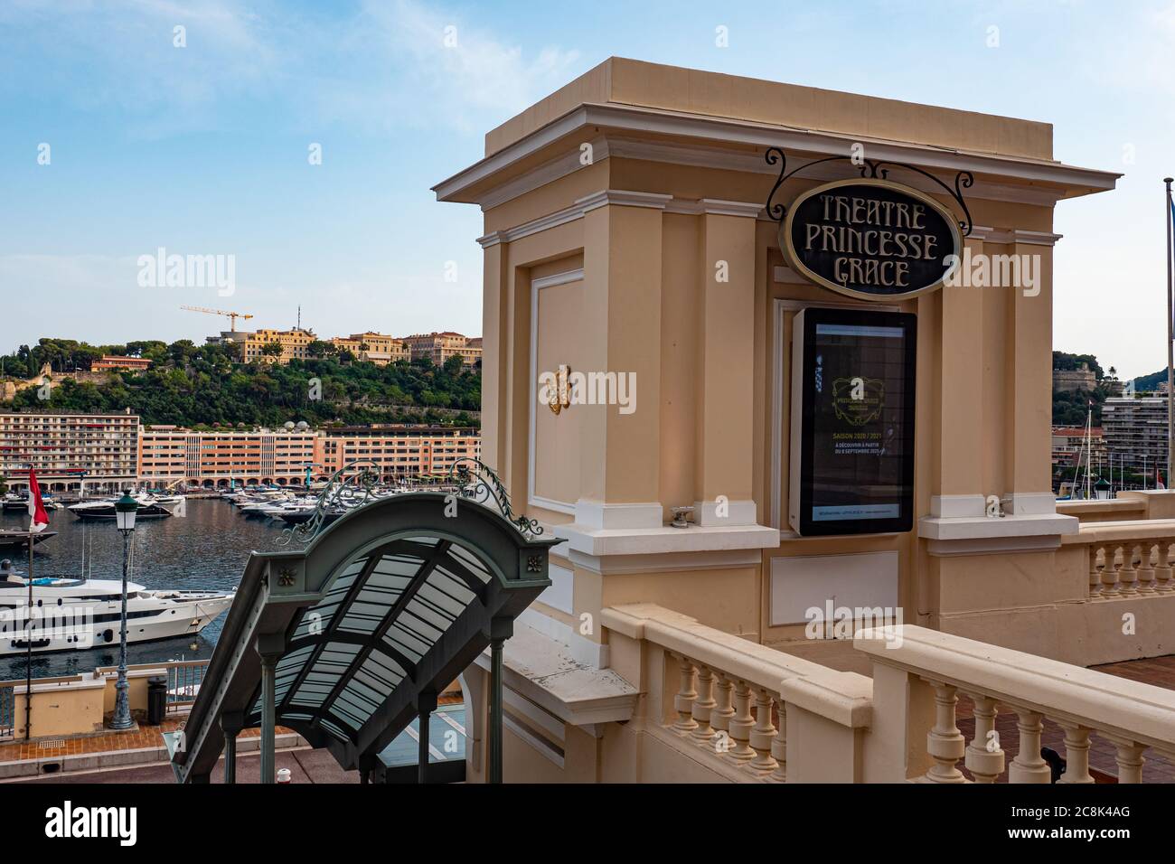Teatro Principessa Grace a Monaco - CITTÀ DI MONTE CARLO, MONACO - 11 LUGLIO 2020 Foto Stock
