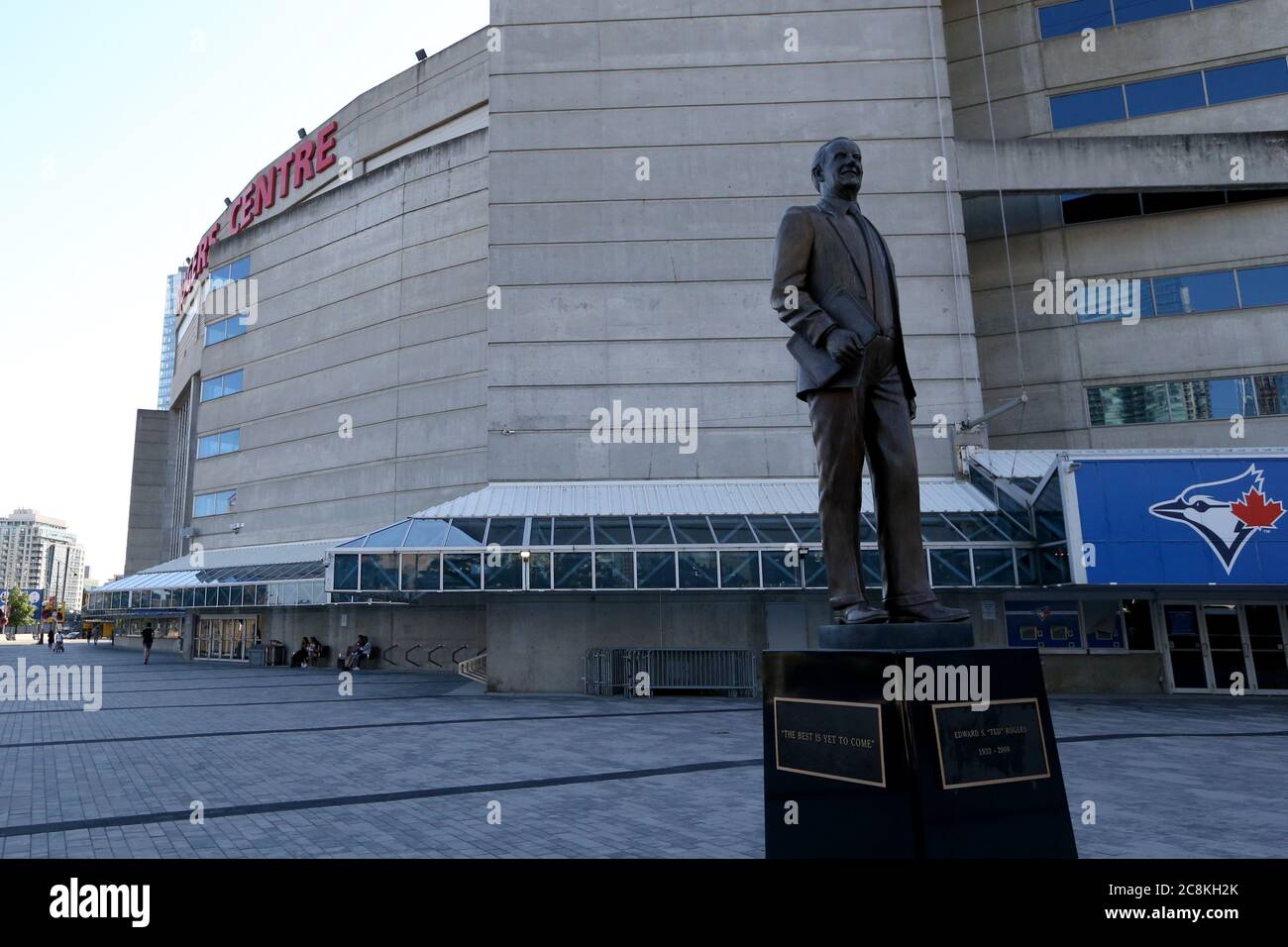 24 luglio 2020, Toronto Ontario Canada. Il Rogers Centre, sede dei Toronto Blue Jays, rimane vuoto mentre i Blue Jays giocano a Buffalo durante i Coronaveurs. Luke Durda/AlMay Foto Stock