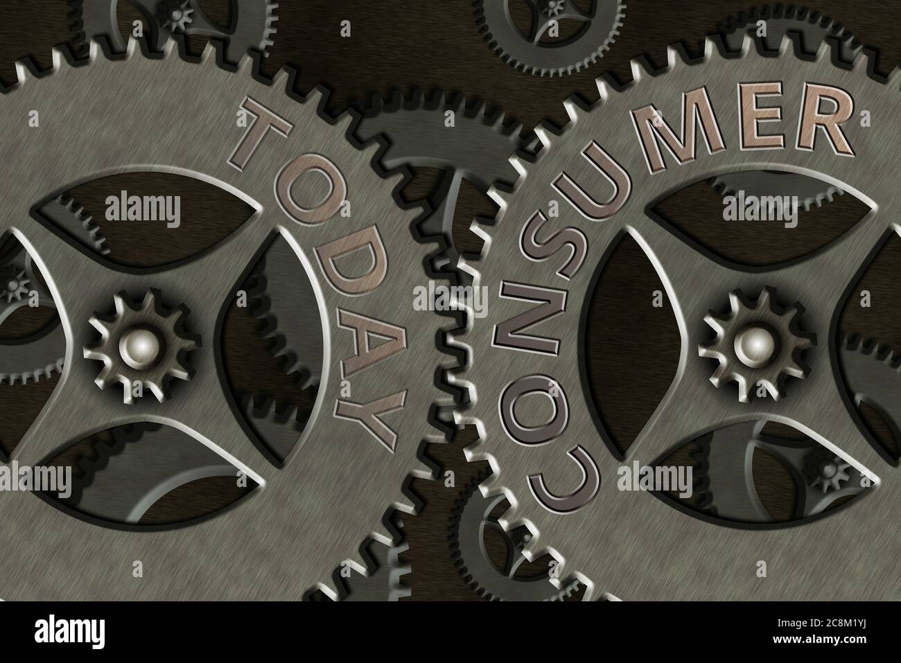 Scrittura a mano del testo Consumer. Una foto concettuale che utilizza beni economici venduti dai produttori System Administrator Control, Gear configu Foto Stock