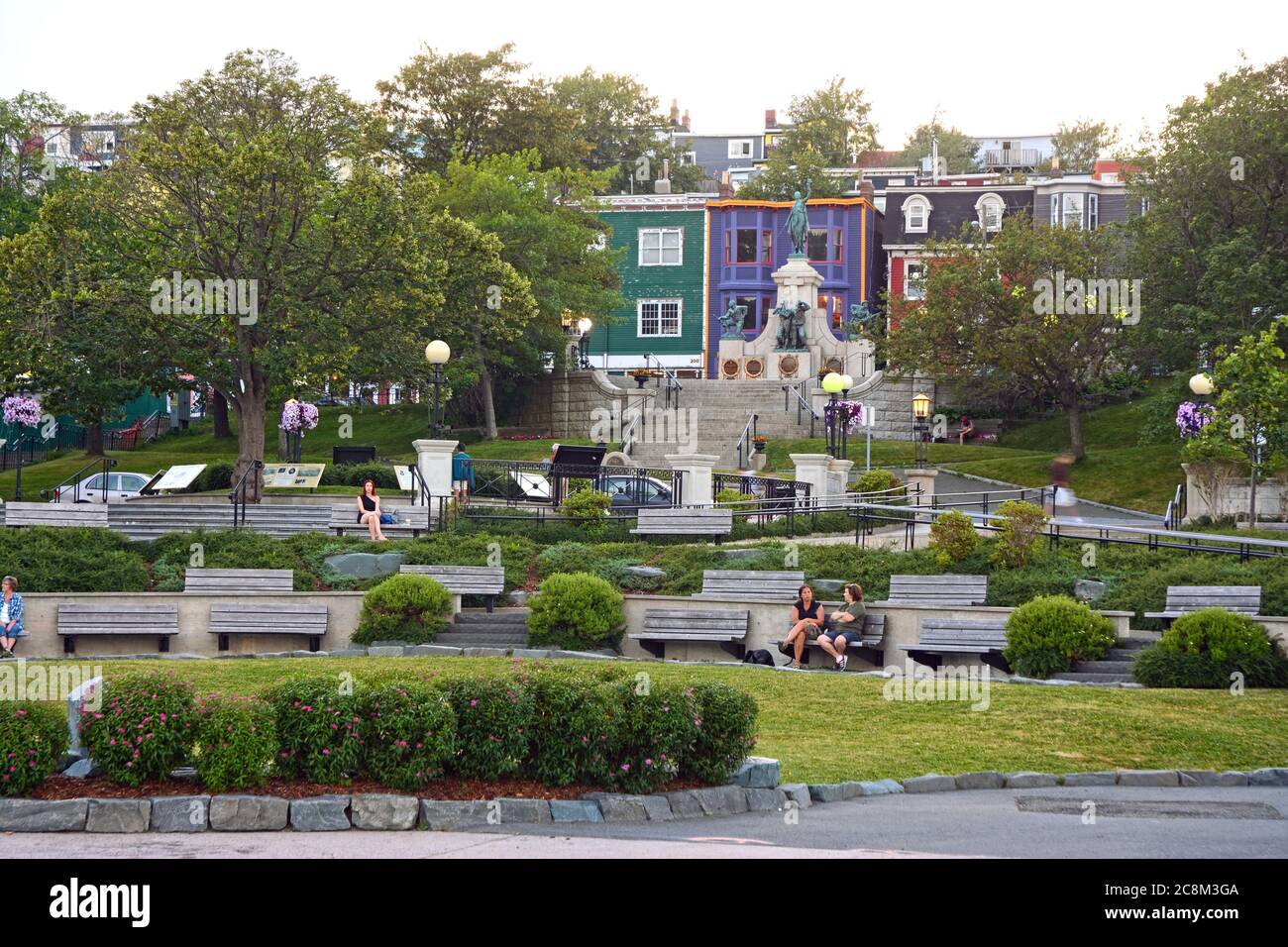 Harbourside Park, St. John's, Terranova Foto Stock