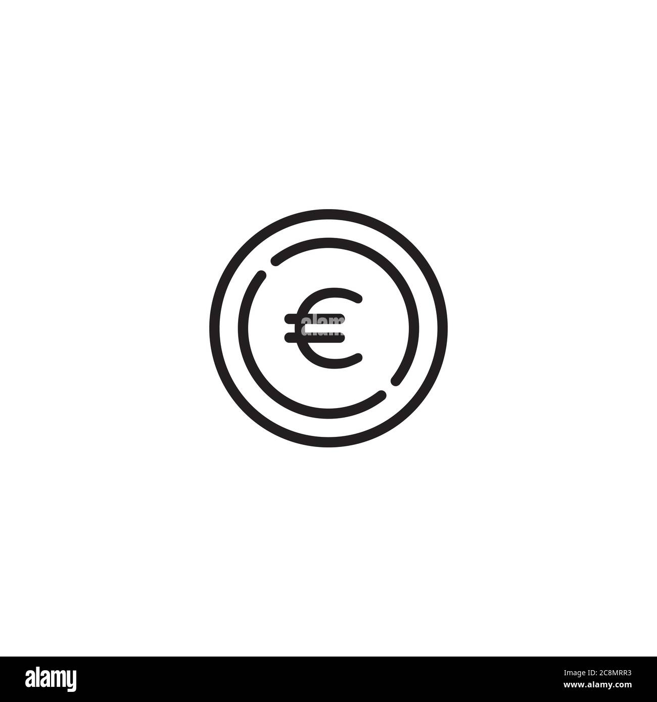 Logo Euro Sign / icona di design Illustrazione Vettoriale