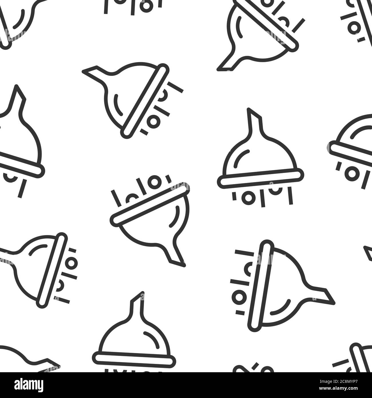 Icona filtro in stile piatto. Illustrazione vettoriale a imbuto su sfondo bianco isolato. Concetto aziendale di modello senza giunture a cono chimico. Illustrazione Vettoriale