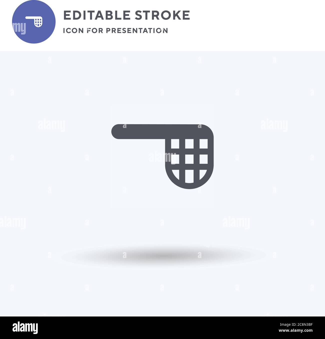 Vettore icona rete da pesca, segno piatto riempito, pittogramma solido isolato su bianco, illustrazione del logo. Icona rete di pesca per la presentazione. Illustrazione Vettoriale