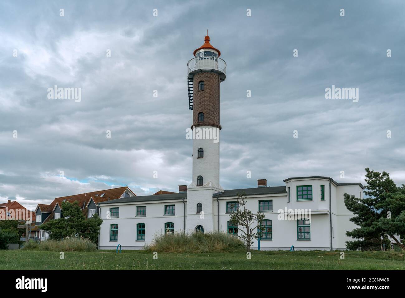 Faro a Timmendorf sull'isola di Poel al mar baltico Foto Stock