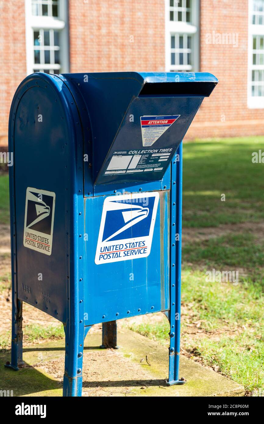 Mooresville, NC, USA: Casella postale del servizio postale degli Stati Uniti. Foto Stock