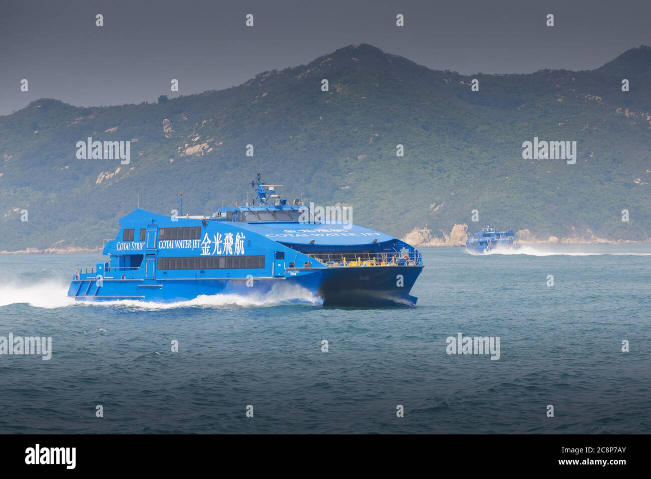 Cotai Water Jet, AUSTAL 48, MARCO POLO, traghetto ad alta velocità in rotta da Macao a Hong Kong. Foto Stock