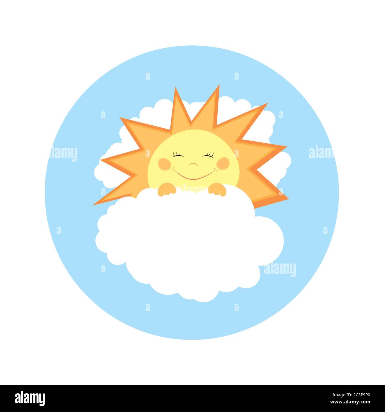 Buongiorno. Sole e nuvole. Foto Stock