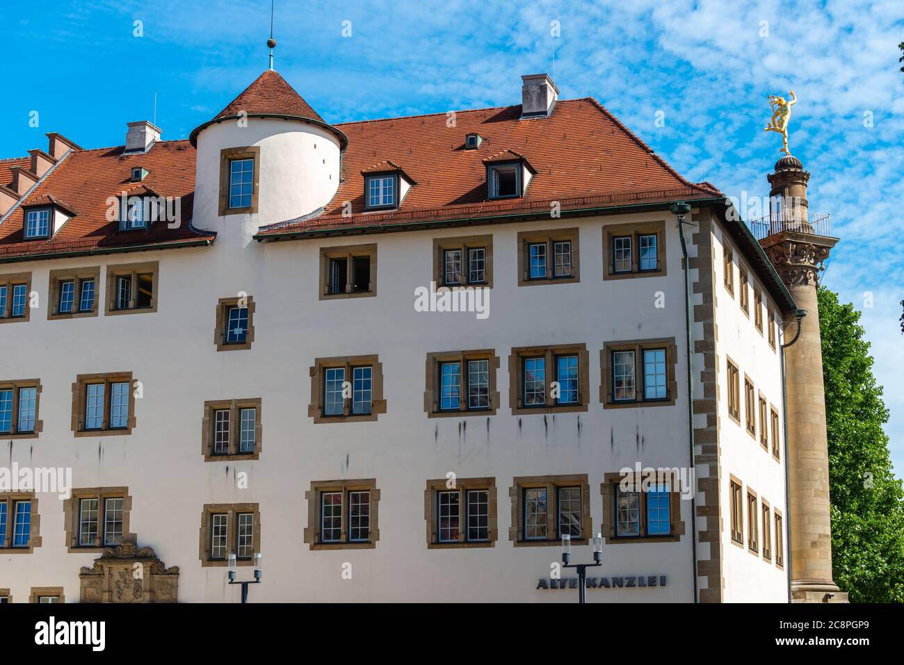 Alte Kanzlei o la Cancelleria a Schillerplatz, centro città, Stoccarda, Baden-Württemberg, Germania del Sud, Europa centrale Foto Stock