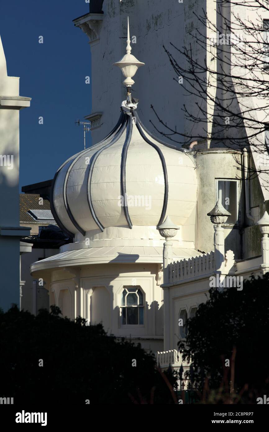 Il grado II* ha elencato Western Pavilion, Western Terrace, Brighton. Costruito intorno al 1827. Progettato dall'architetto Amon Wilds come sua casa. Foto Stock