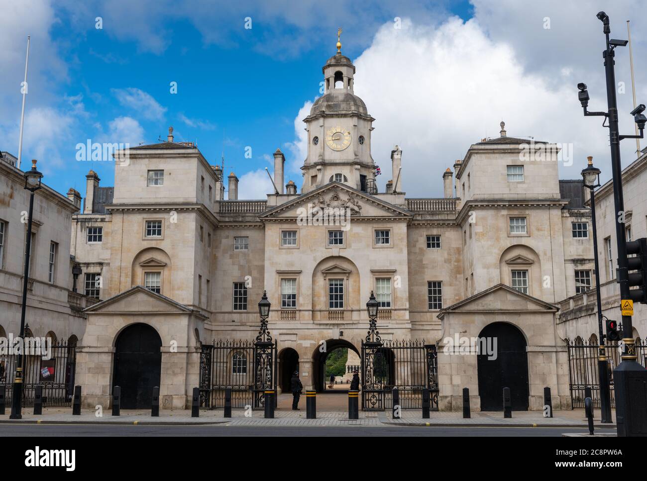 Vista esterna dell'edificio Household Cavally Museum situato a Whitehall. Una popolare attrazione turistica. Foto Stock