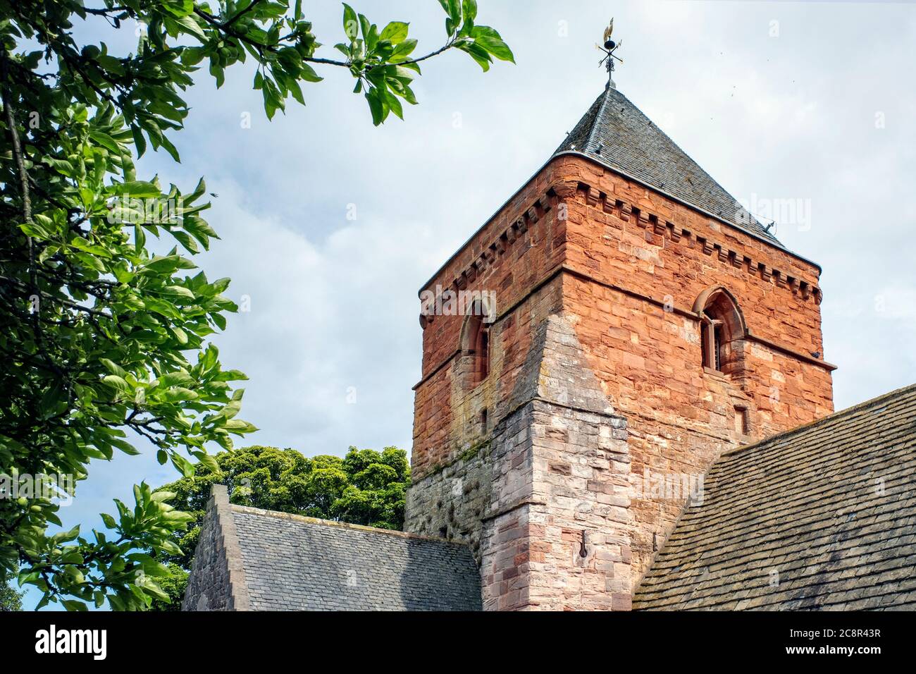Chiesa parrocchiale di St Mary, Whitekirk, East Lothian, Scozia, Regno Unito. Foto Stock