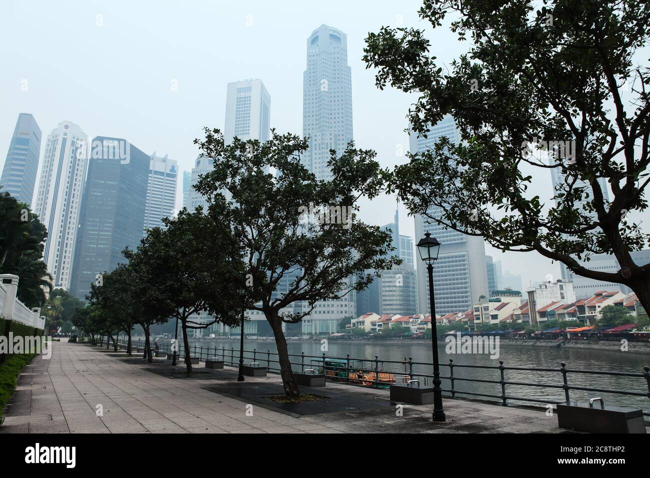 Singapore vive di tanto in tanto, di solito causato da incendi boschivi nella regione. Foto Stock