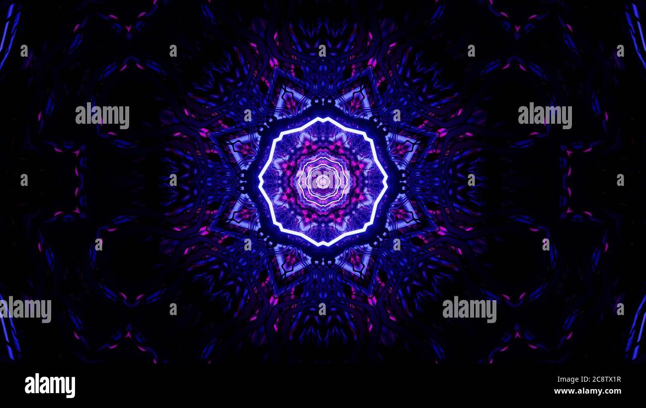 Misterioso Deep Dark 3d illustrazione stella di sfondo Foto Stock