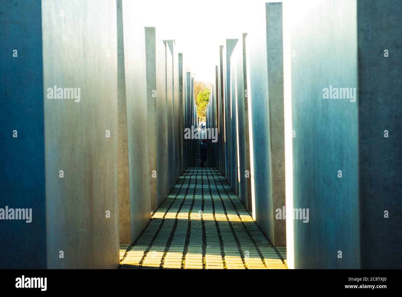 Memoriale al assassinato ebrei di Europa Foto Stock