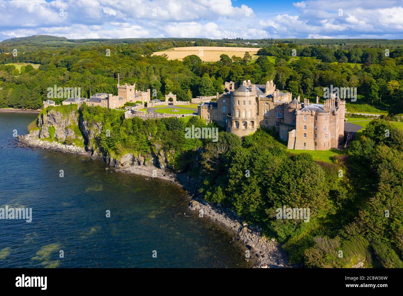 Veduta aerea del castello di Culzean in Ayrshire, Scozia, Regno Unito Foto Stock