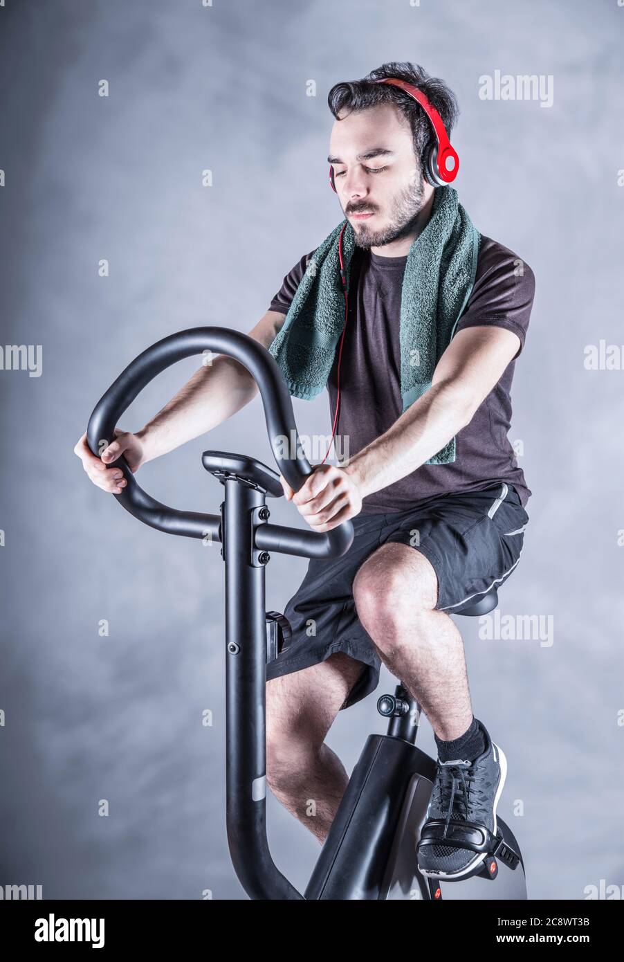 Una persona sportiva che mantiene la forma Foto Stock