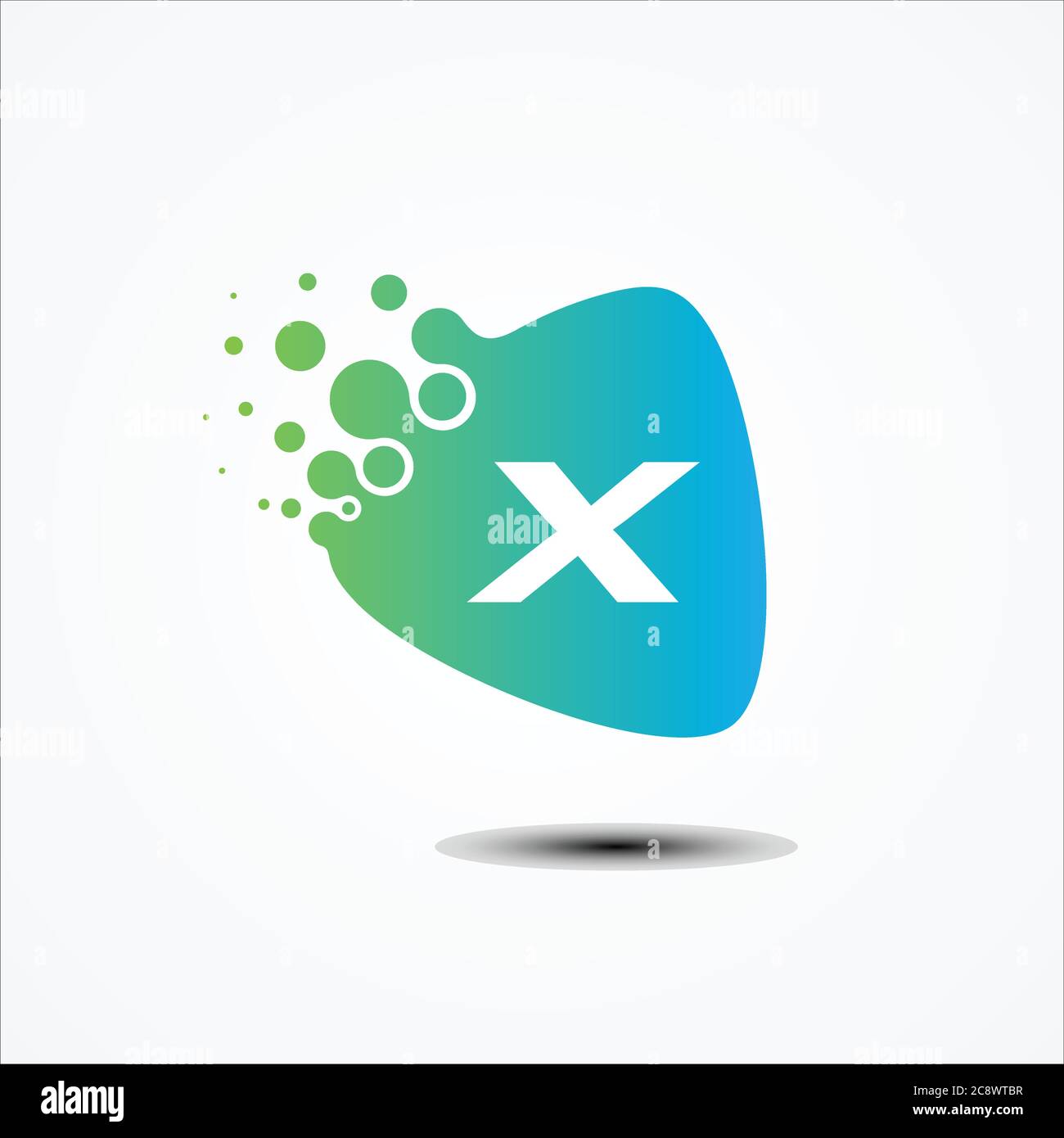 Design vettoriale triangolare con design minimalista con simboli X letter. Lettera X per il vostro simbolo di affari migliore. Illustrazione vettoriale EPS.8 EPS.10 Illustrazione Vettoriale