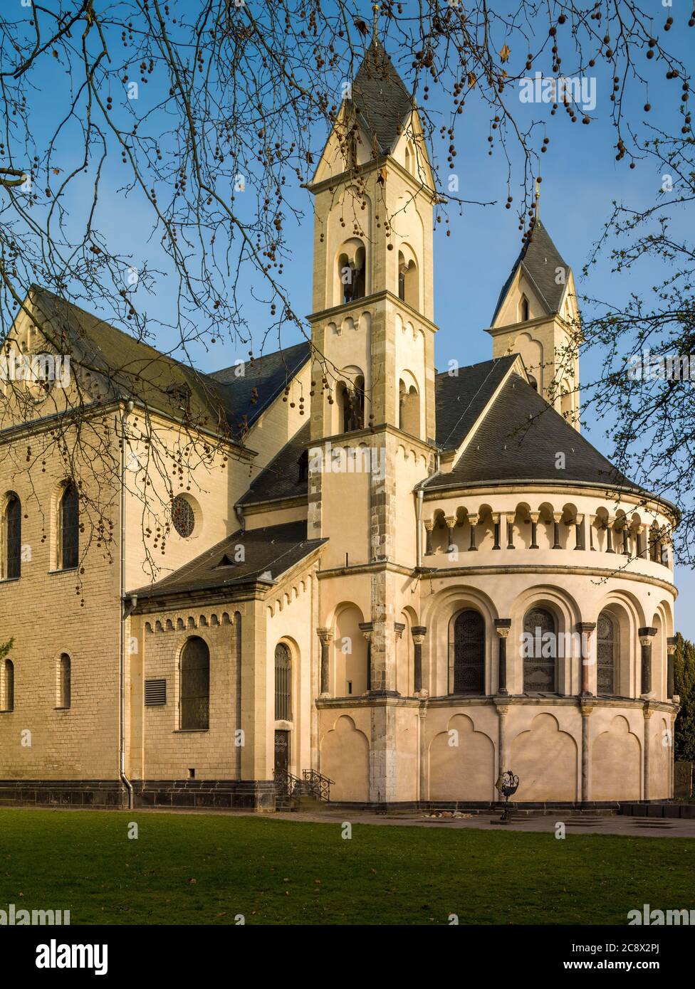 Maria Lach abbazia benedettina, vicino a Coblenza, Germania Foto Stock