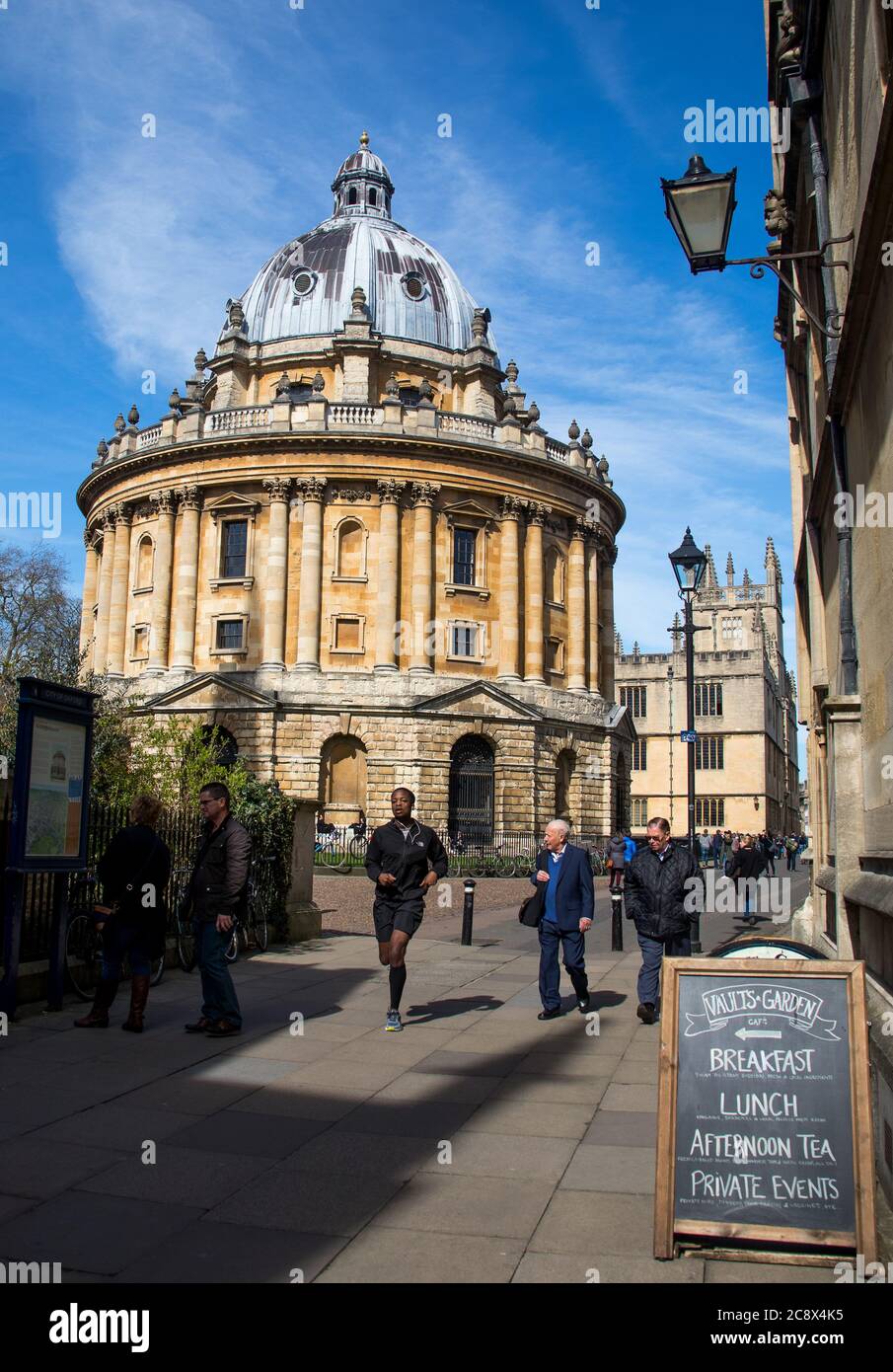 Vista esterna della Radcliffe Camera Library, Università di Oxford Foto Stock
