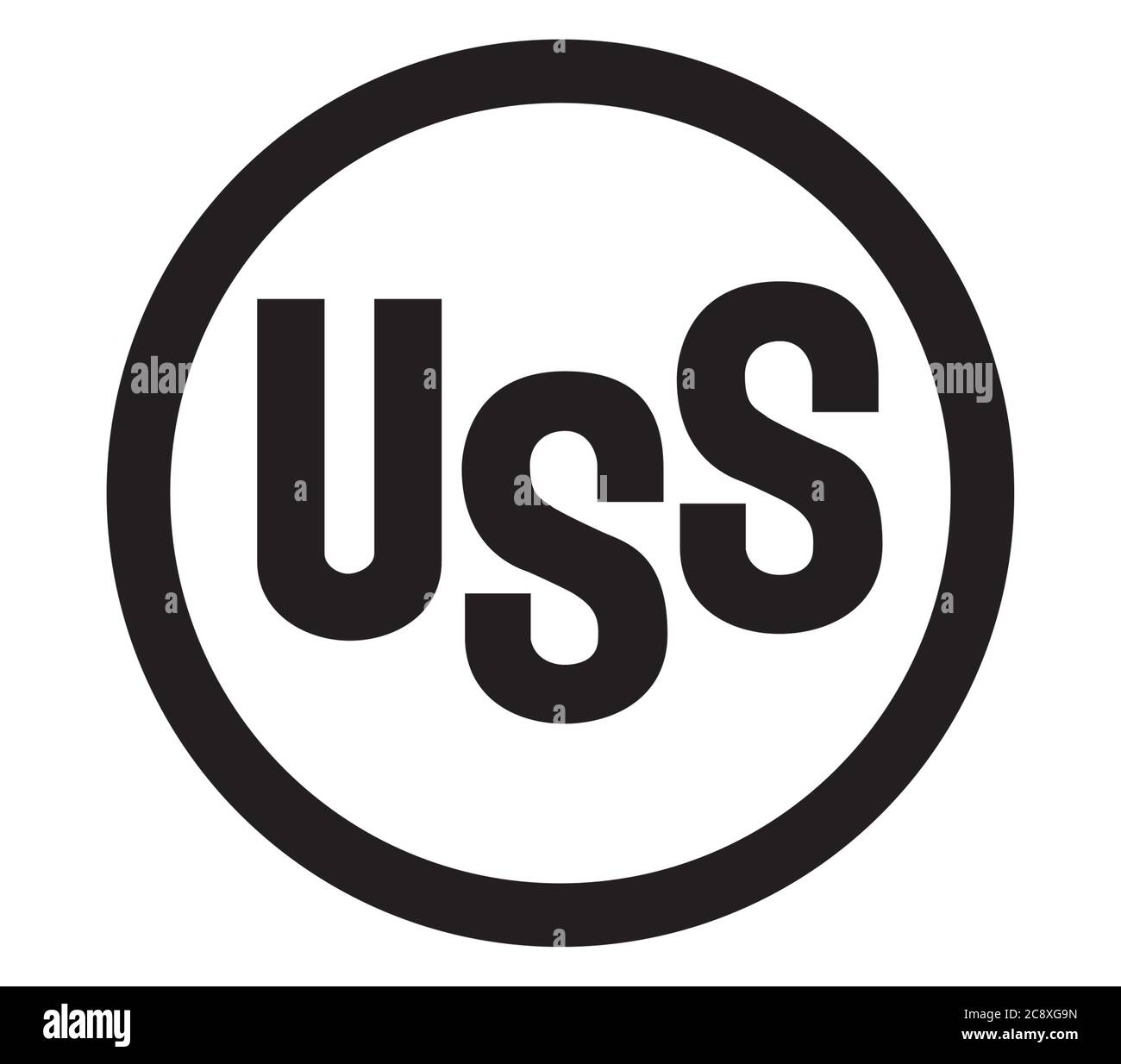 Logo acciaio degli Stati Uniti Foto Stock