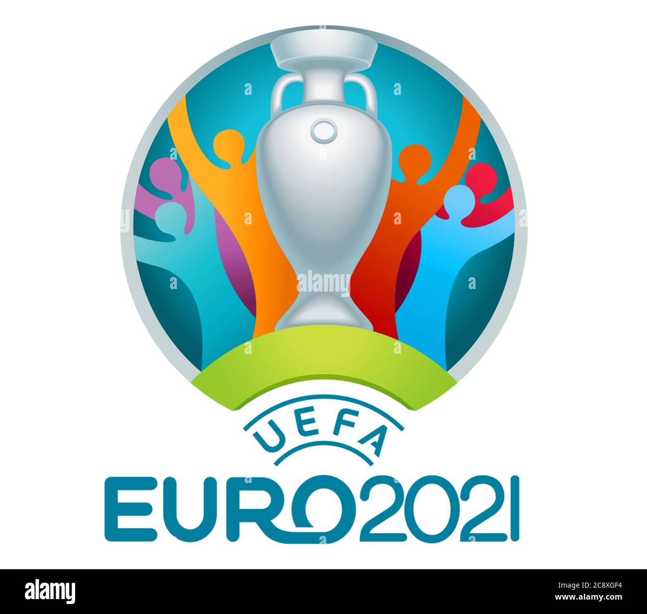 Logo UEFA EURO 2021 Foto Stock