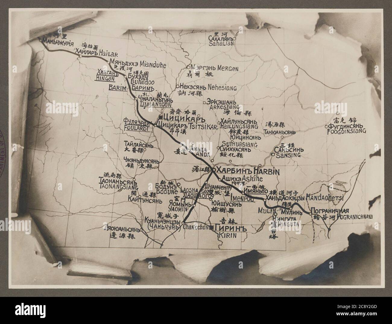 Vecchia Mappa Della Ferrovia Immagini e Fotos Stock Alamy