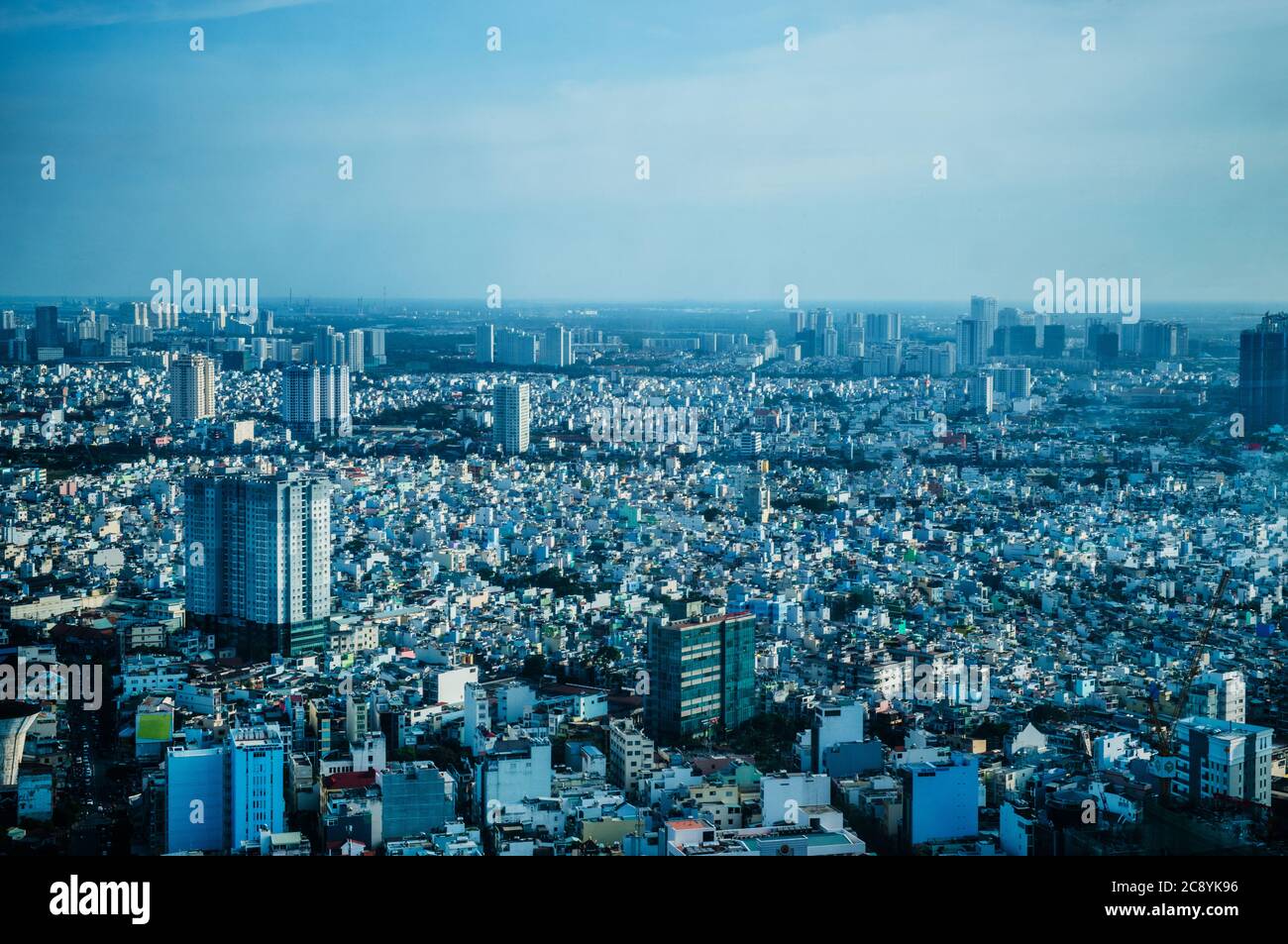 Vista della città di ho Chi Minh, Vietnam, Sud-est asiatico Foto Stock