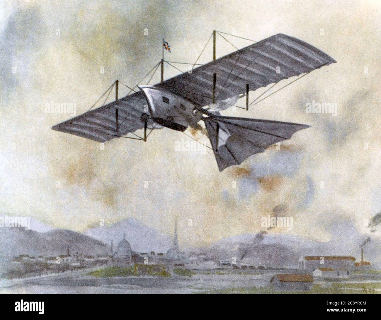 WILLIAM HENSON (1812-1888) pioniere dell'aviazione inglese che ha progettato una carrozza a vapore Ariel insieme a John Stringfellow. Non volò mai. Foto Stock