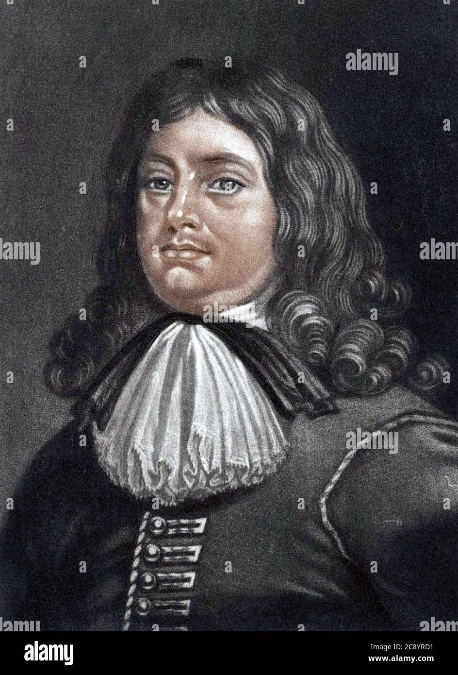 WILLIAM PENN (1621-1670) ammiraglio e politico inglese Foto Stock