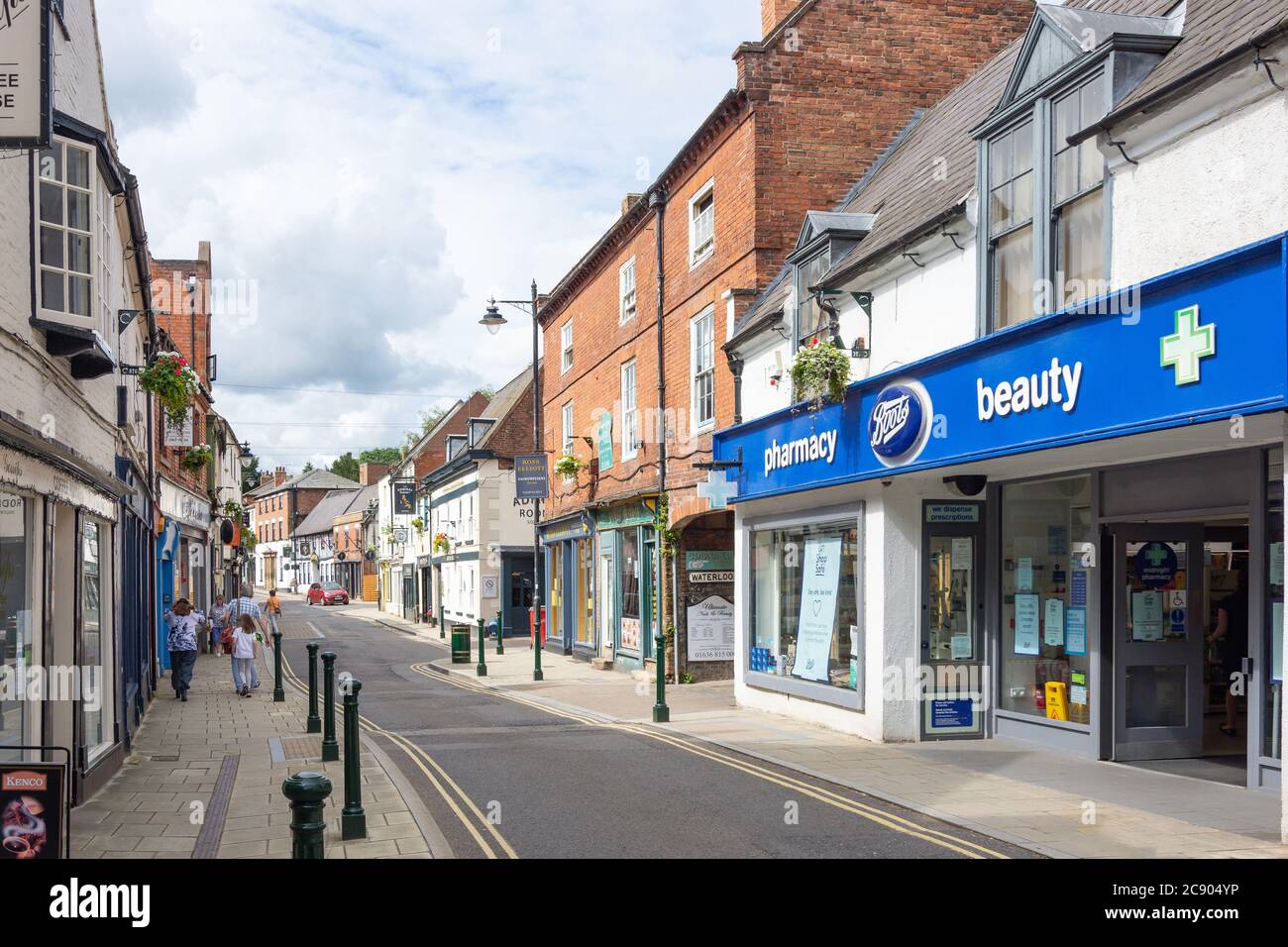 King Street, Southwell, Nottinghamshire, Inghilterra, Regno Unito Foto Stock