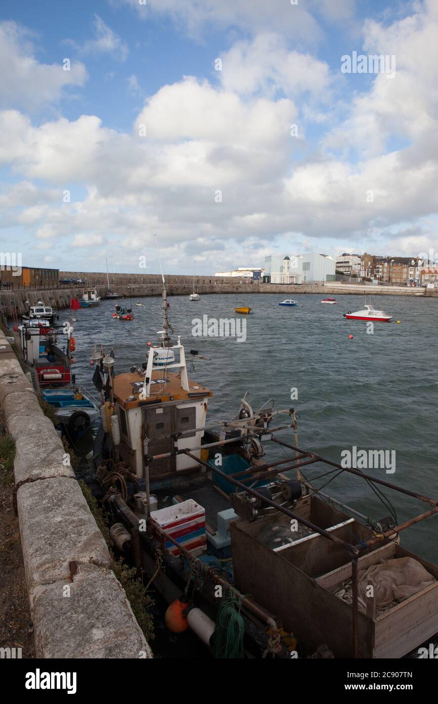 Margate, UK, 27 luglio 2020: Con il rischio che le vacanze straniere siano influenzate da cambiamenti improvvisi alle norme sulla quarantena e dal tempo che si prevede di migliorare in Inghilterra, le città di mare come Margate stanno aumentando attrattivi per i calciatori. Anna Watson/Alamy Live News Foto Stock