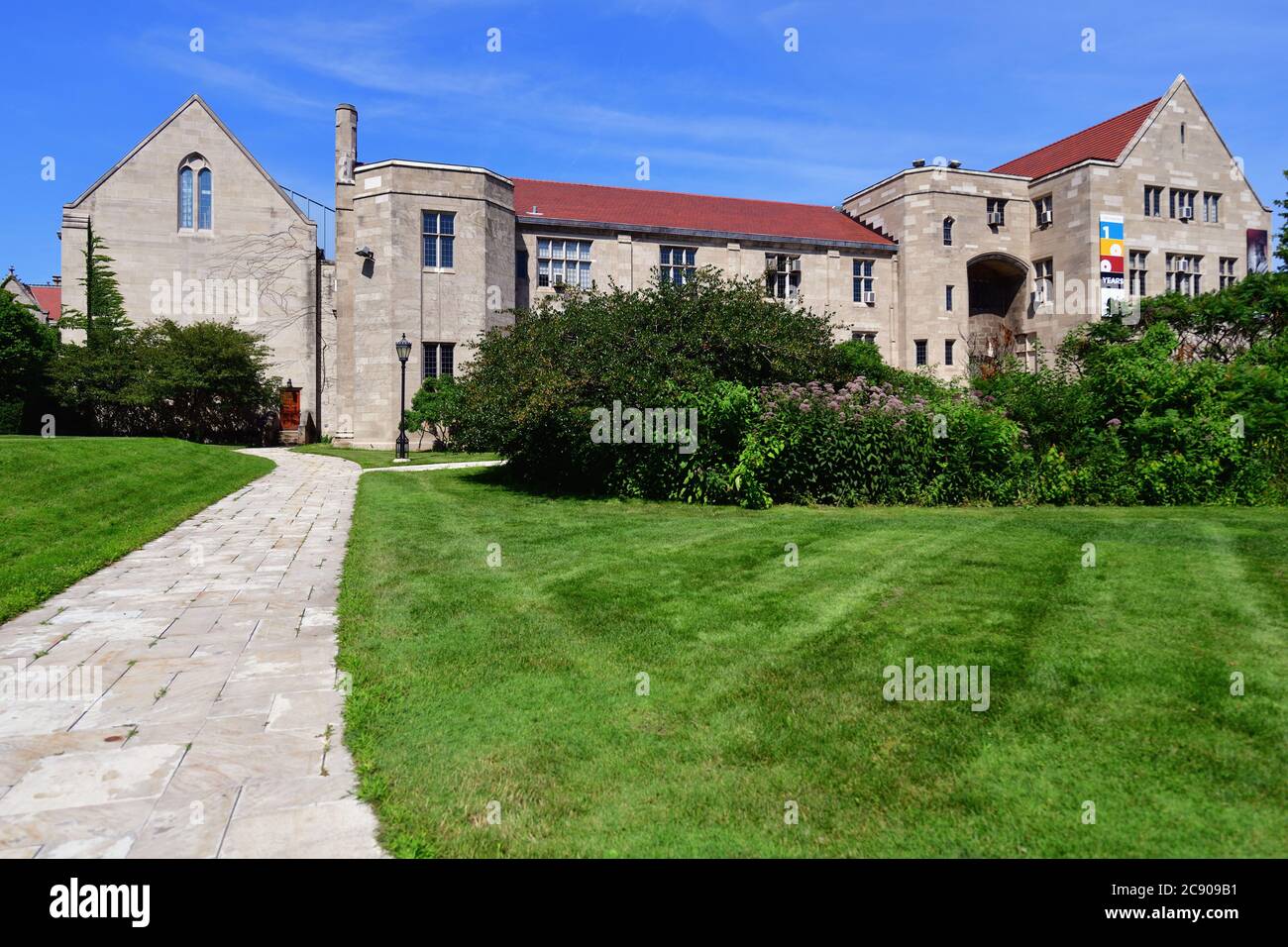 Chicago, Illinois, Stati Uniti. L'Oriental Institute o l'Institure for Study of Ancient Cultures nel campus dell'Università di Chicago. Foto Stock