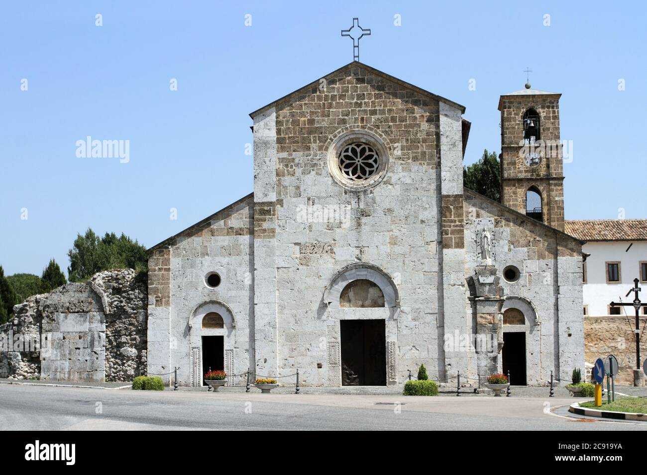 Sora, Italia - 22 luglio 2017: Abbazia di San Domenico Abate Foto Stock