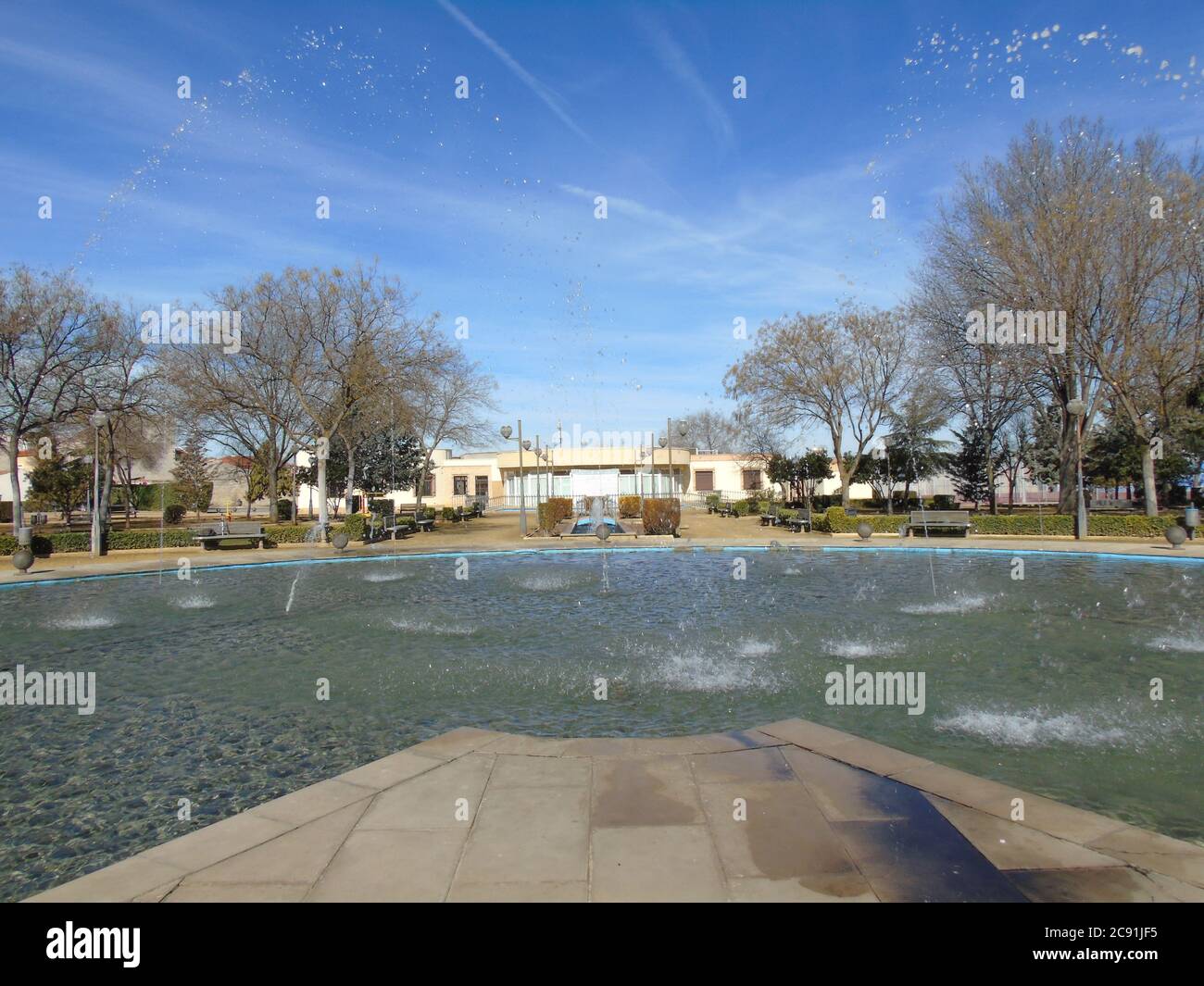 parque de las infantas valdepeñas Foto Stock